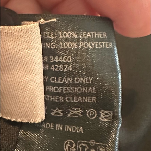 Veda Chocolate Brown Leather Skirt. - Picture 10 of 11